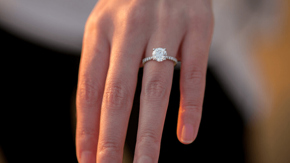 Get the Glitter Effect with Micro Pavé Diamond Rings