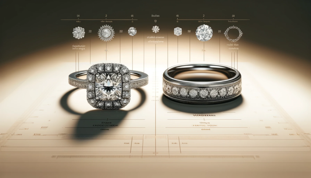 engagement rings vs wedding rings comparison