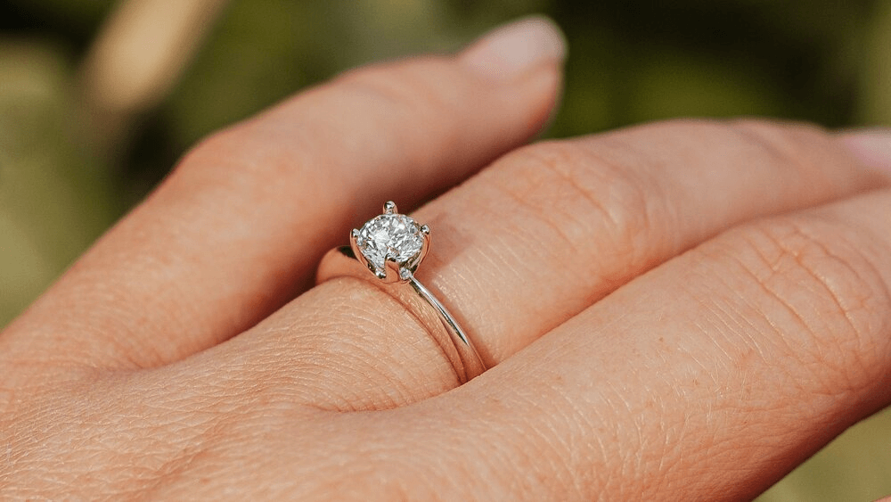 The Secret of Invisible setting engagement ring
